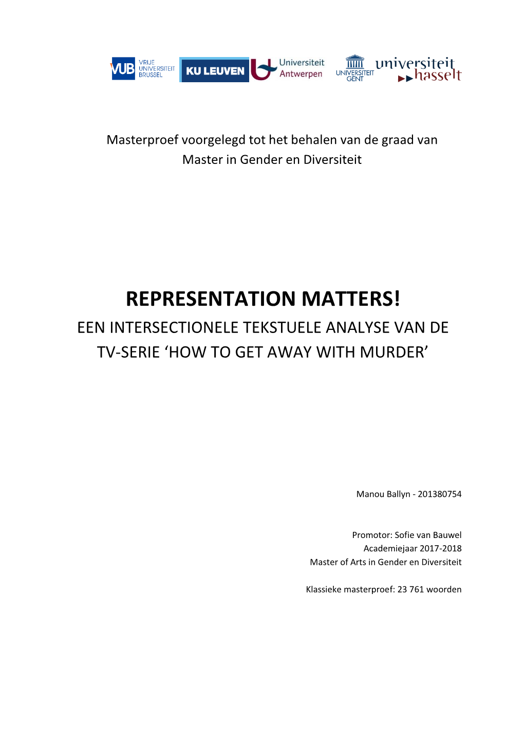 4. Representatie Van Ras En Etniciteit in Televisie