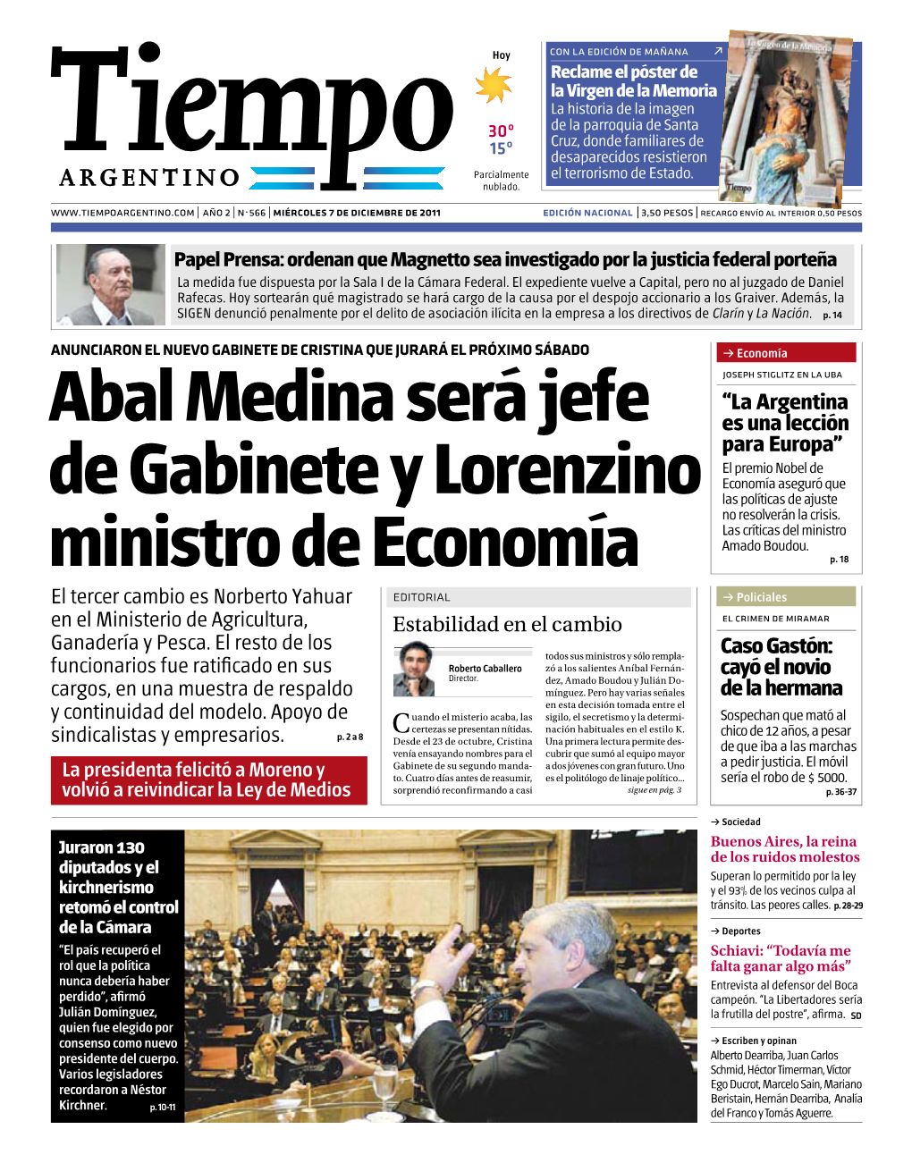 Abal Medina Será Jefe De Gabinete Y Lorenzino Ministro De Economía