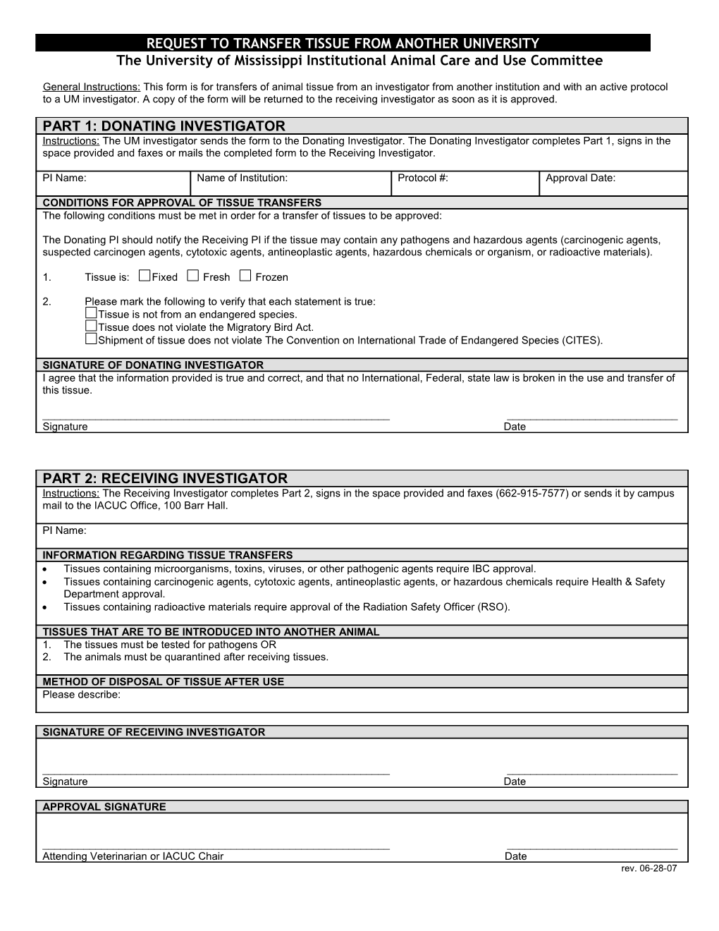 Post-Mortem Tissue Transfer Request s1