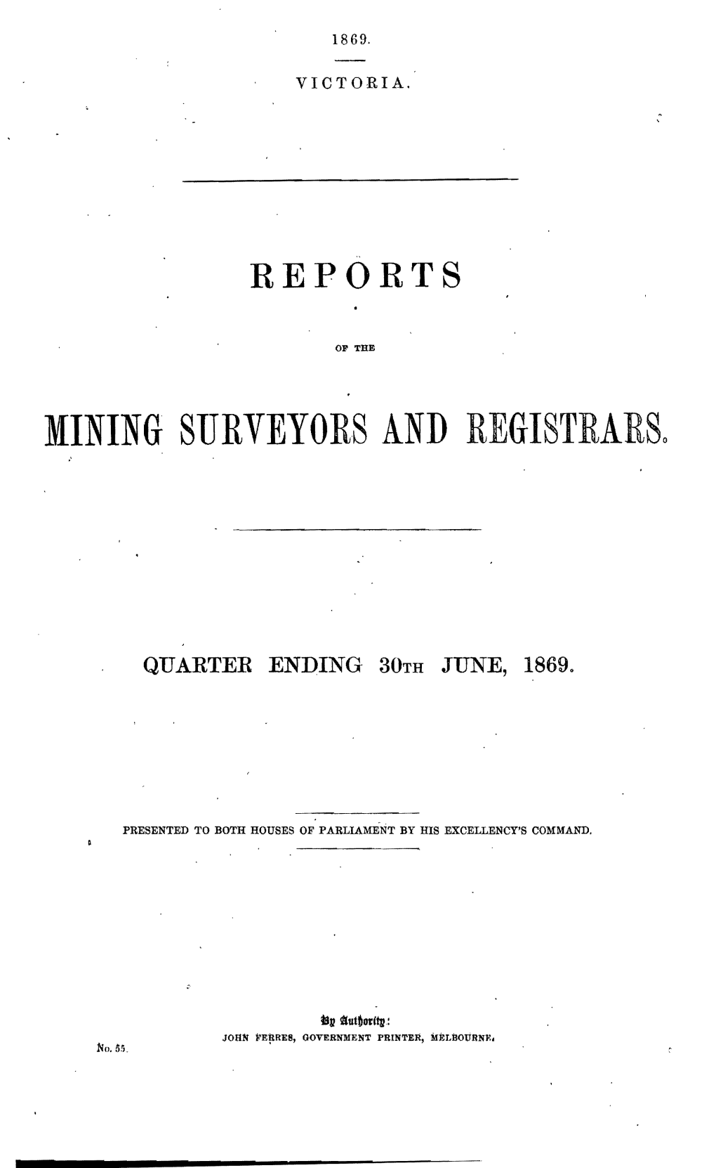 Mining Surveyors and Registrarso