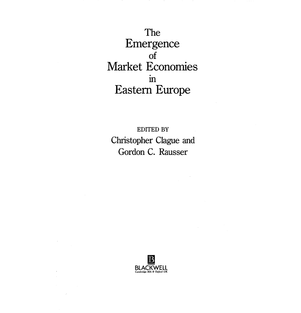 Emergence Market Economies Eastern Europe