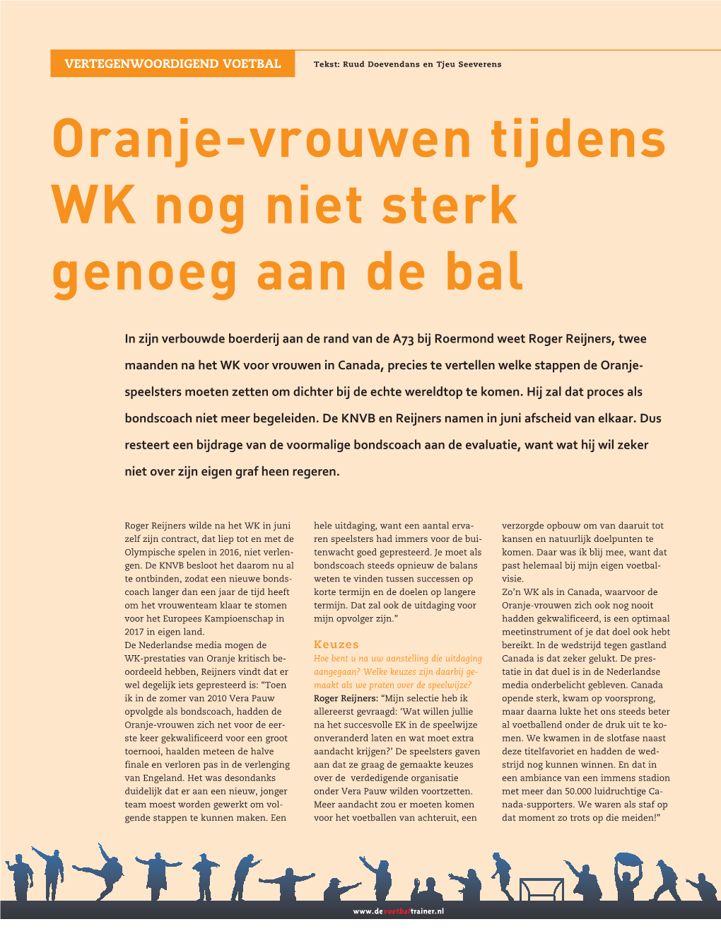 Oranje-Vrouwen Tijdens WK Nog Niet Sterk Genoeg Aan De Bal