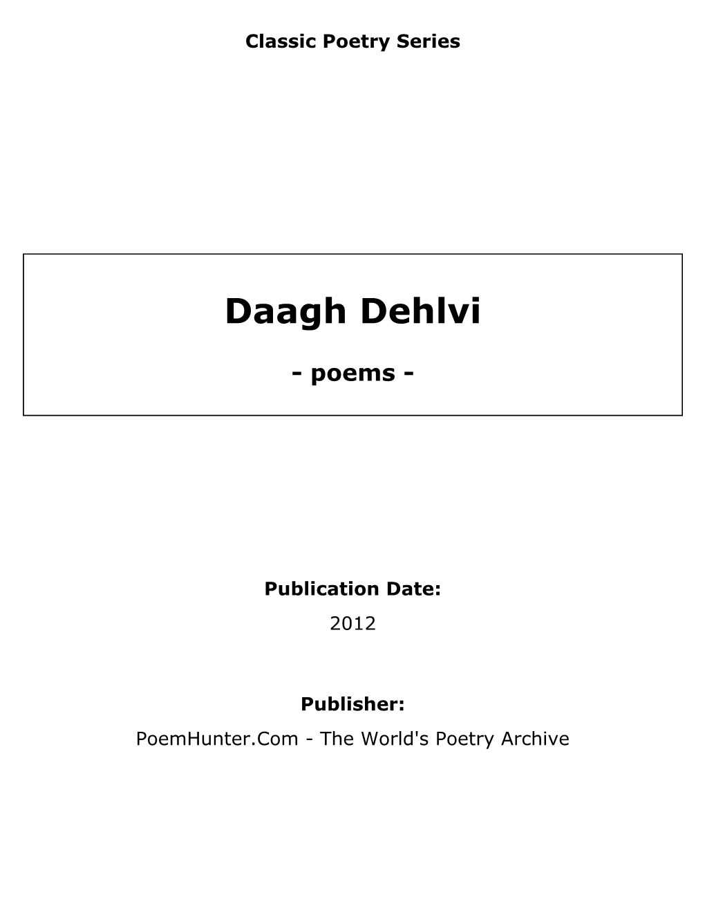 Daagh Dehlvi