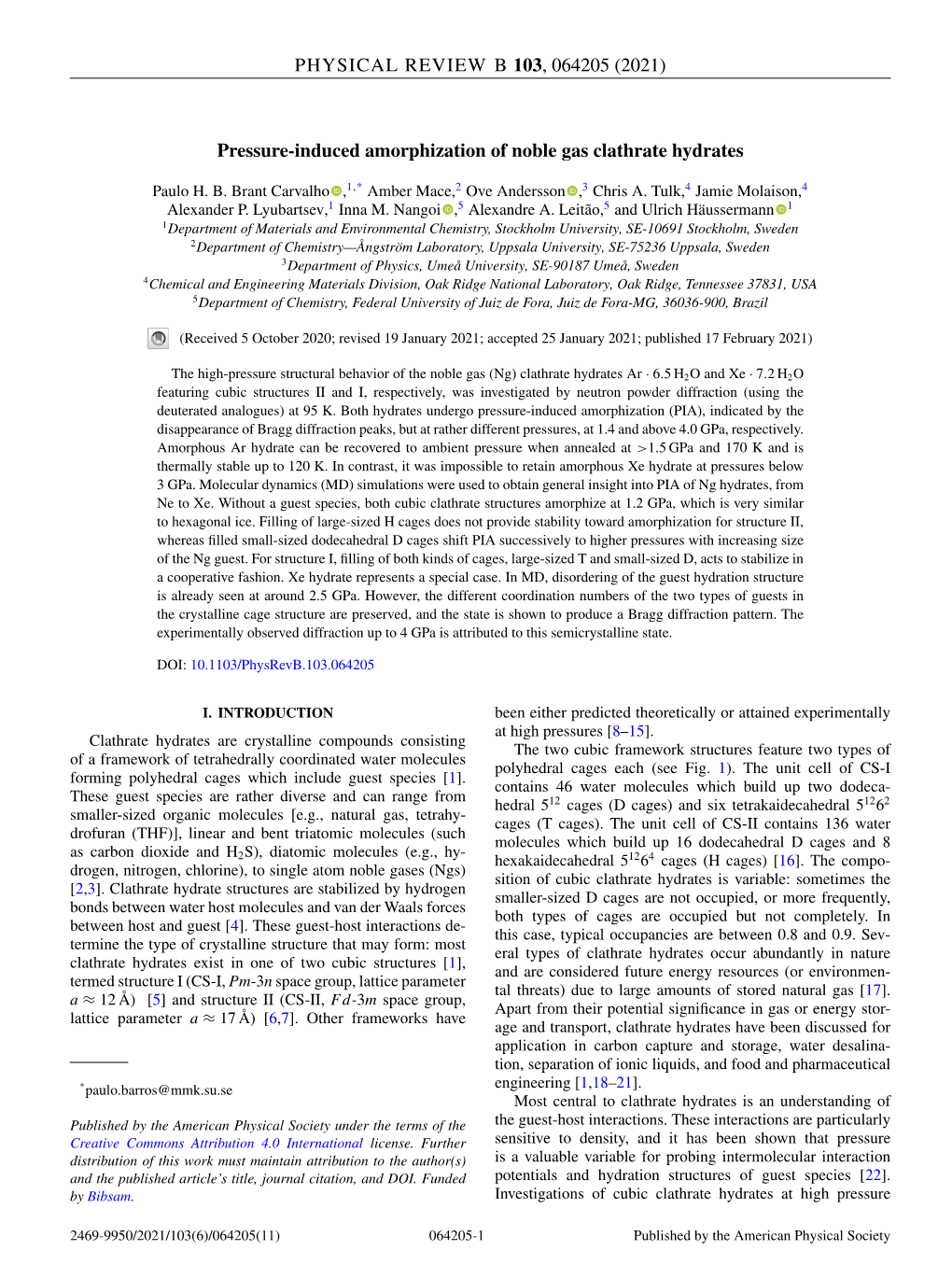 Pressure-Induced Amorphization of Noble Gas Clathrate Hydrates