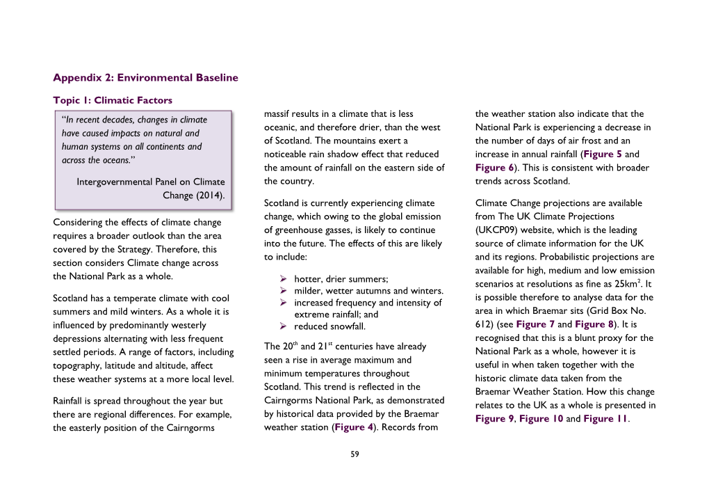 Appendix 2: Environmental Baseline