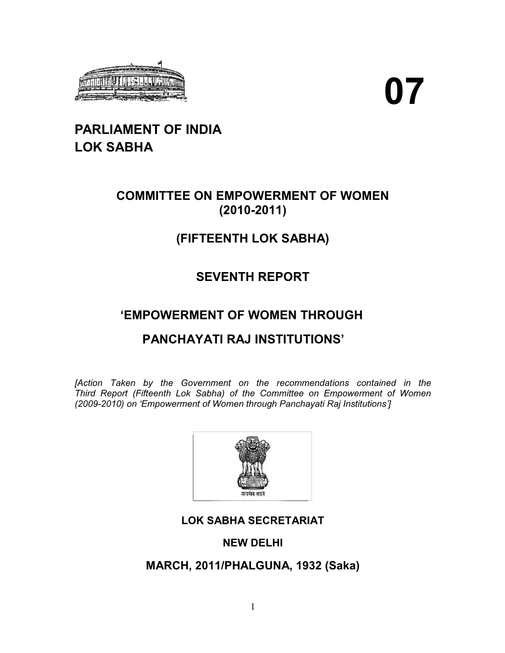 Parliament of India Lok Sabha