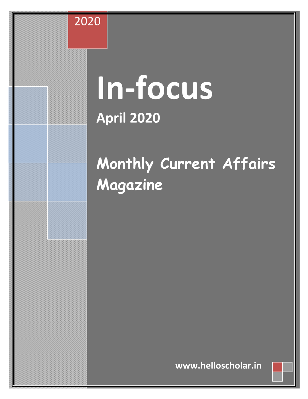 April 2020 Monthly Current Affairs Magazine