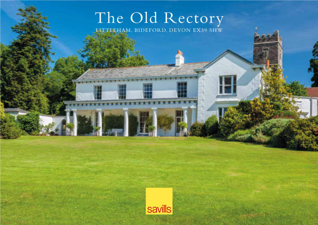 The Old Rectory LITTLEHAM, BIDEFORD, DEVON EX39 5HW