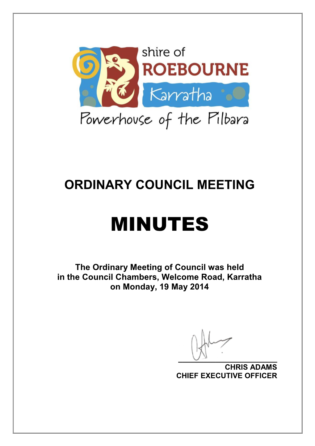 Ordinary Council Meeting