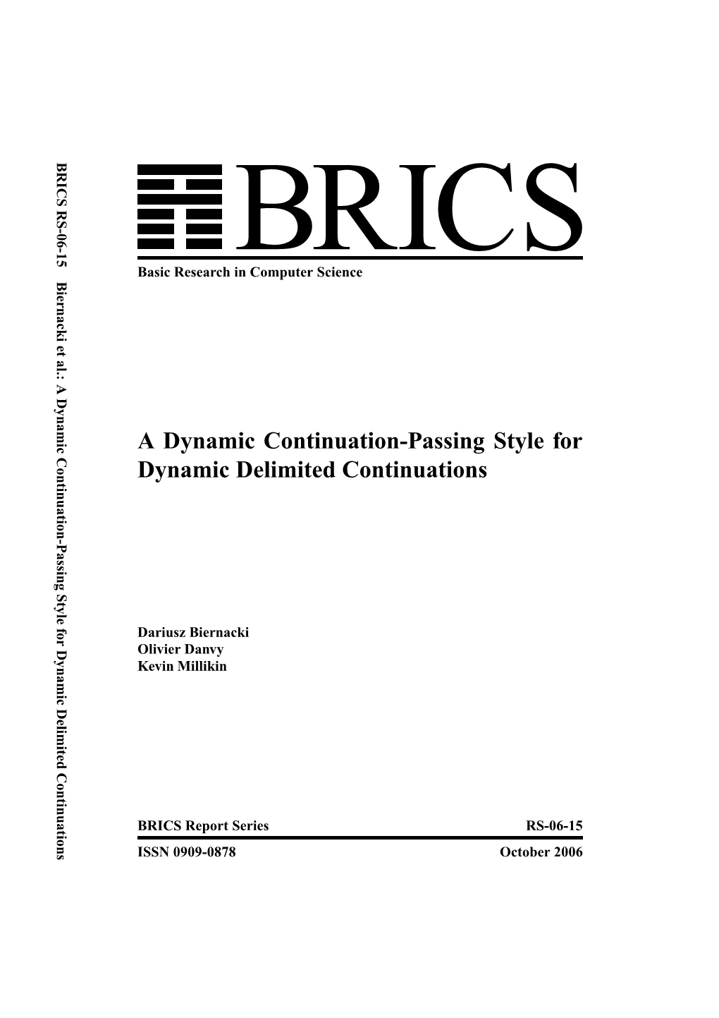 A Dynamic Continuation-Passing Style for Dynamic Delimited Continuations