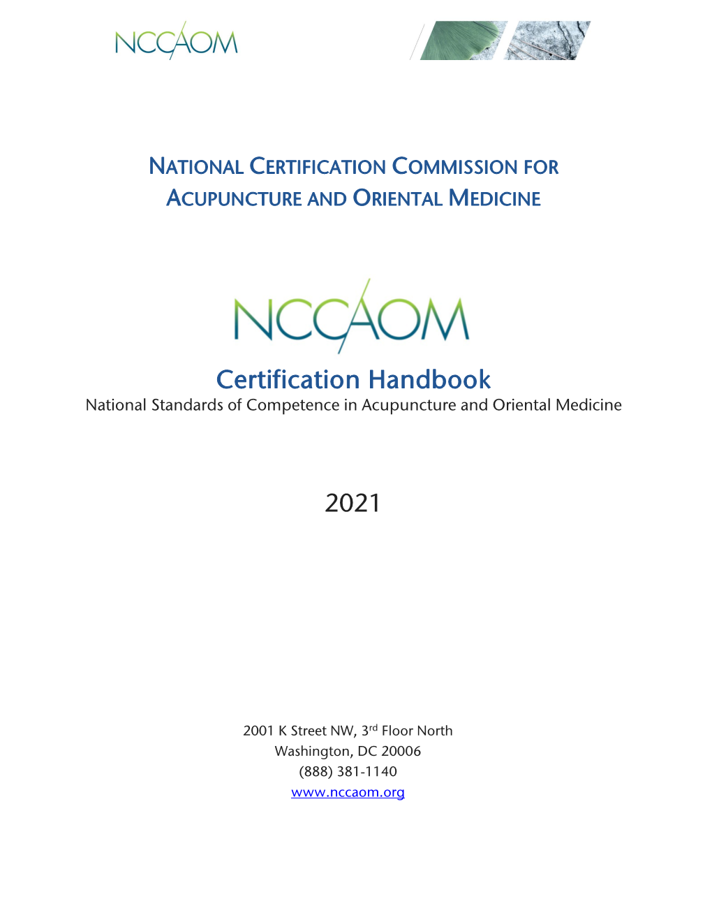 Certification Handbook 2021