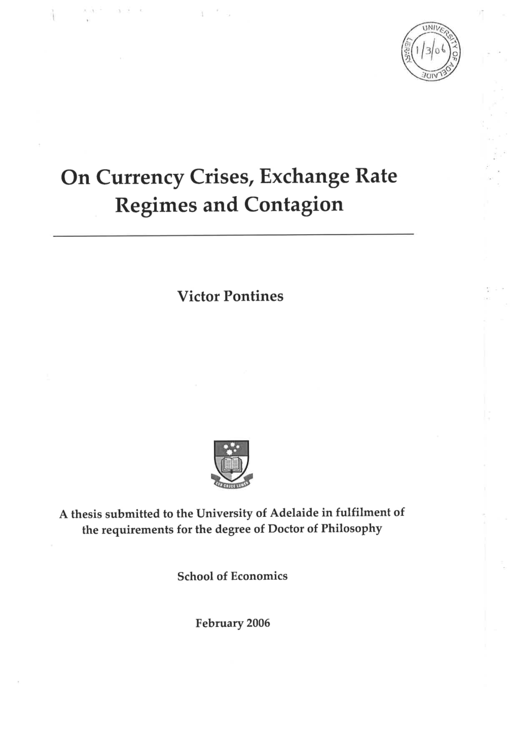 On Currency Crises, Exchange Rate Regimes and Contagion