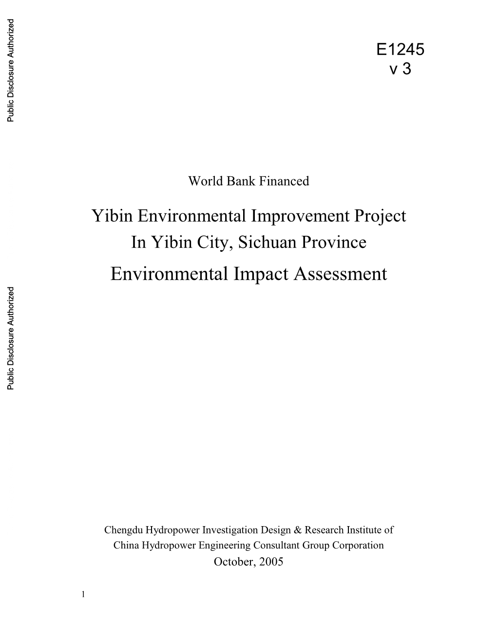 World Bank Document