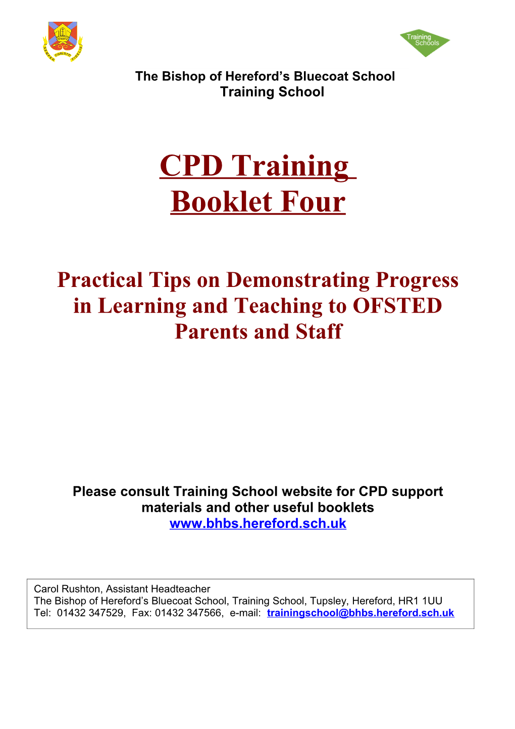 CPD Training Booklet Four