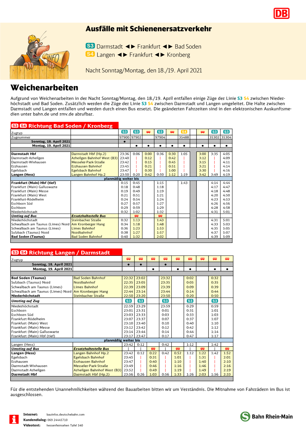 I Schienenersatzverkehr