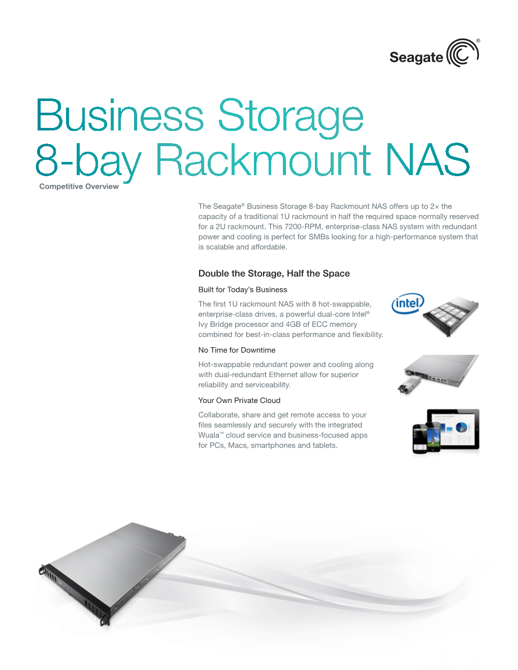 Business Storage 8-Bay Rackmount NAS Competitive Overview