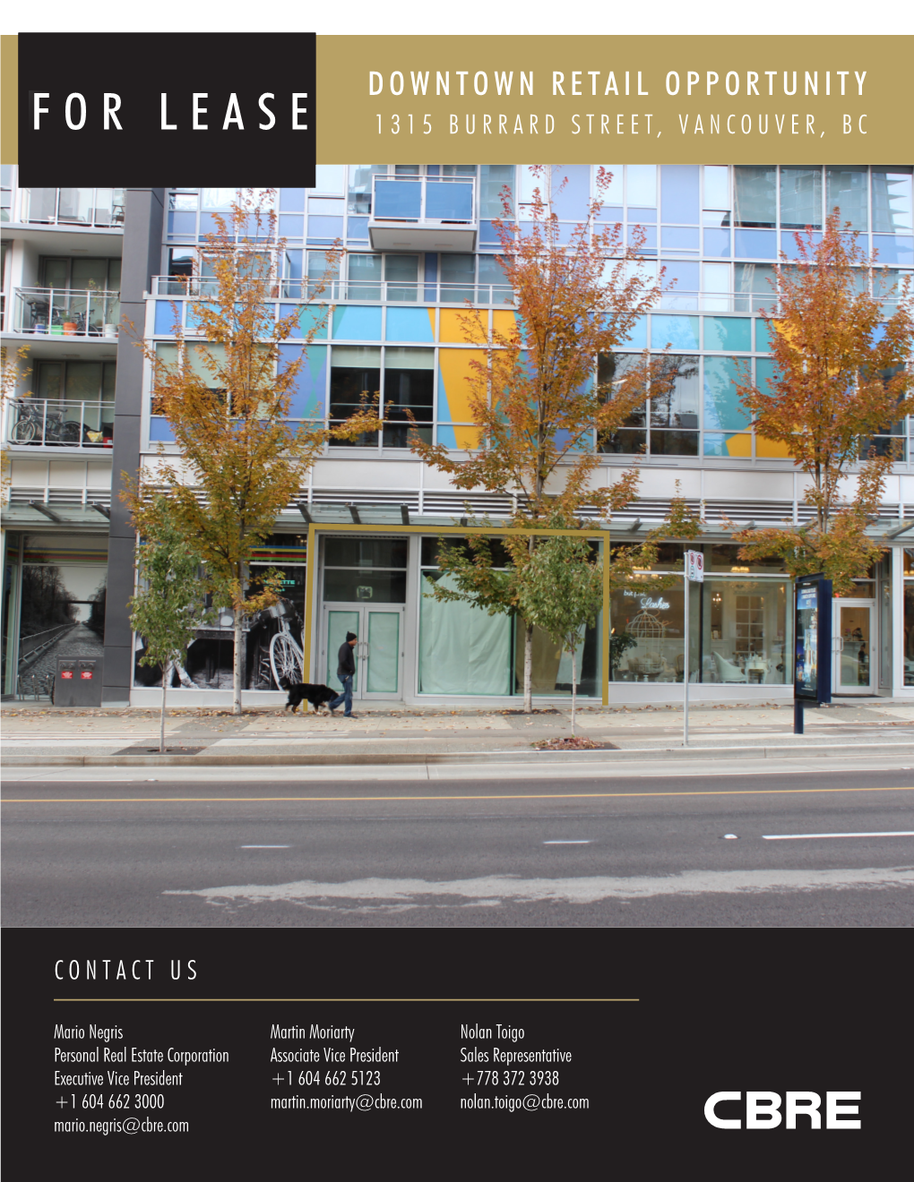 For Lease 1315 Burrard Street, Vancouver, Bc