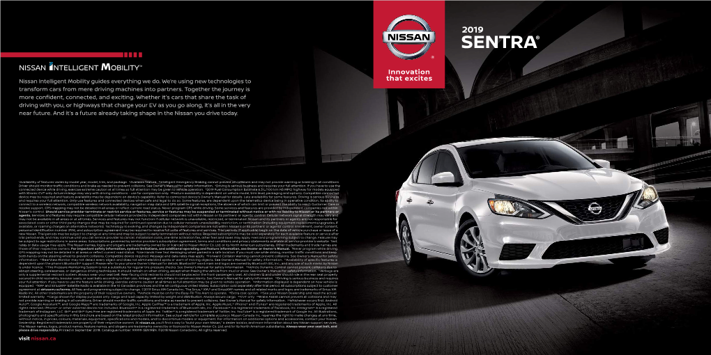 Click to View 2019 Sentra Brochure (PDF)