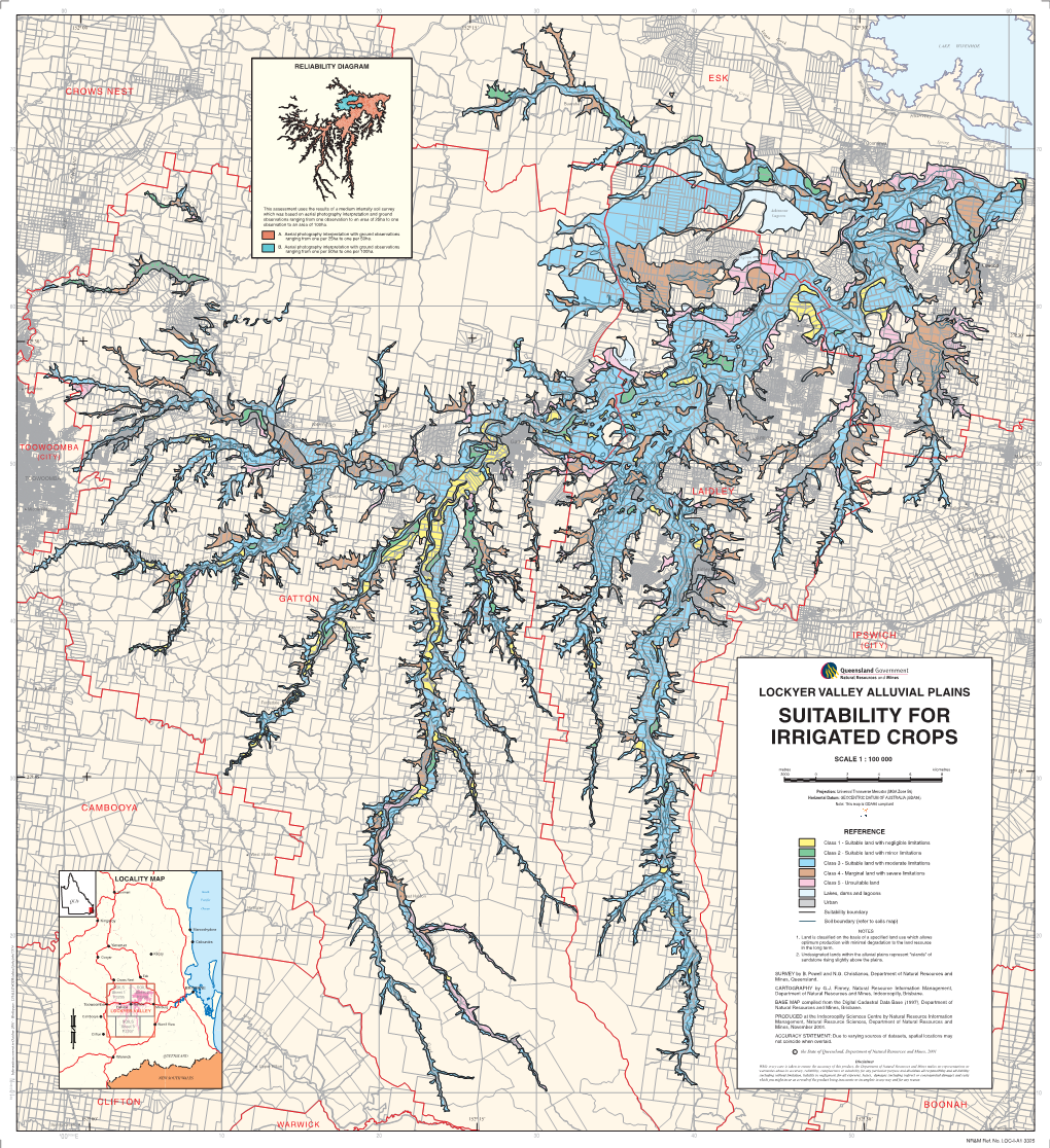 LOCKYER VALLEY ALLUVIAL PLAINS Mt Berryman Fordsdale Dley Creek