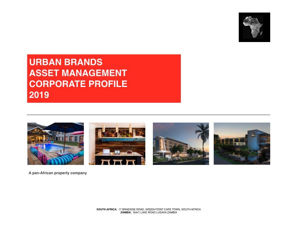 Urban Brands Asset Management Profile 2019