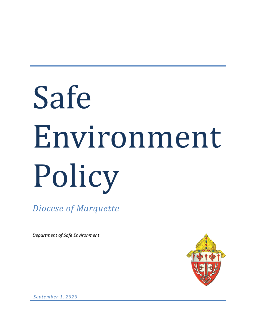 Safe Environment Policy