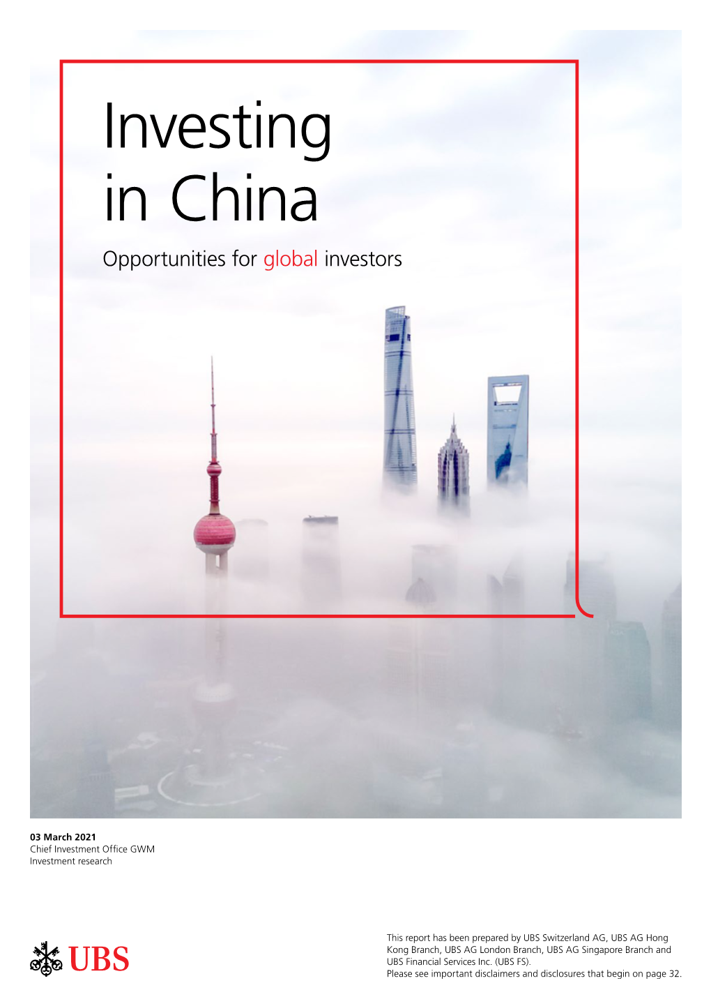 Investing in China Opportunities for Global Investors