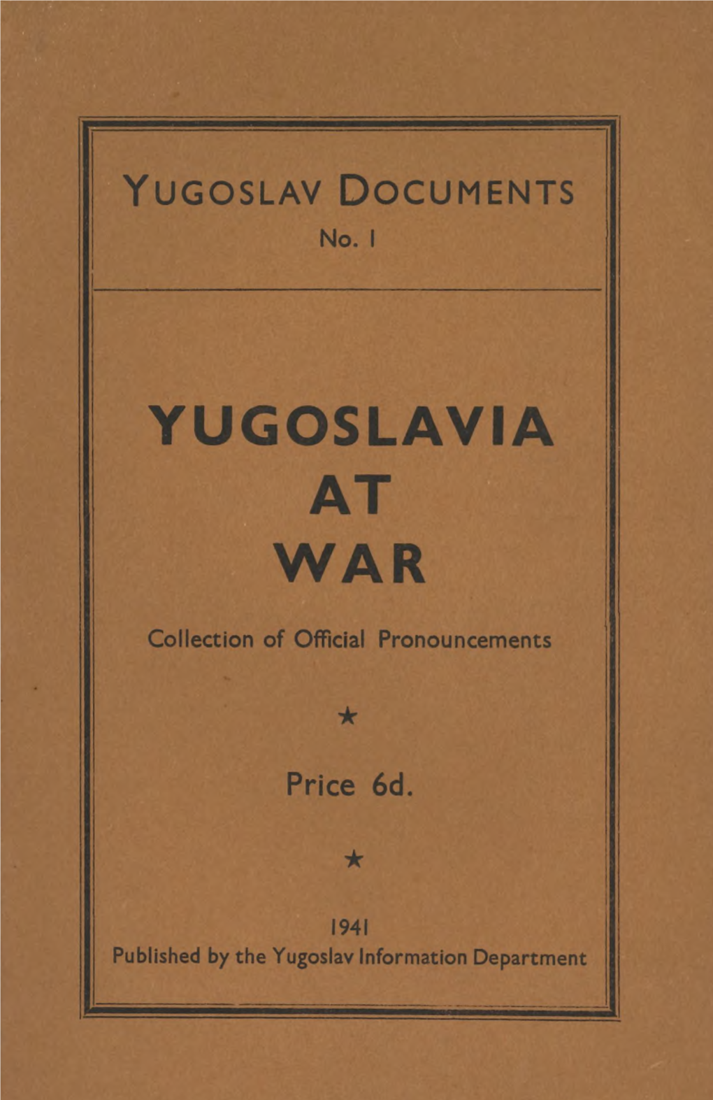 Yugoslavia at War