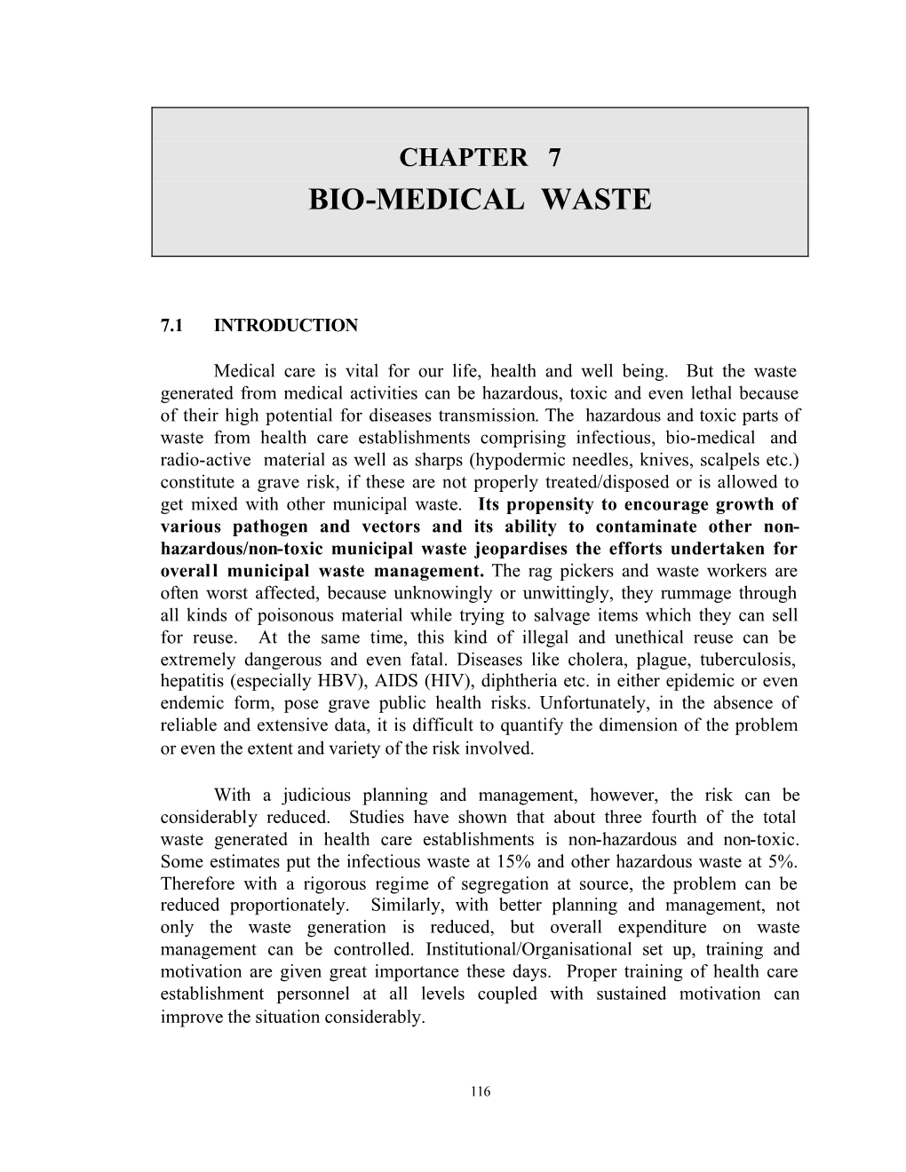 Bio-Medical Waste