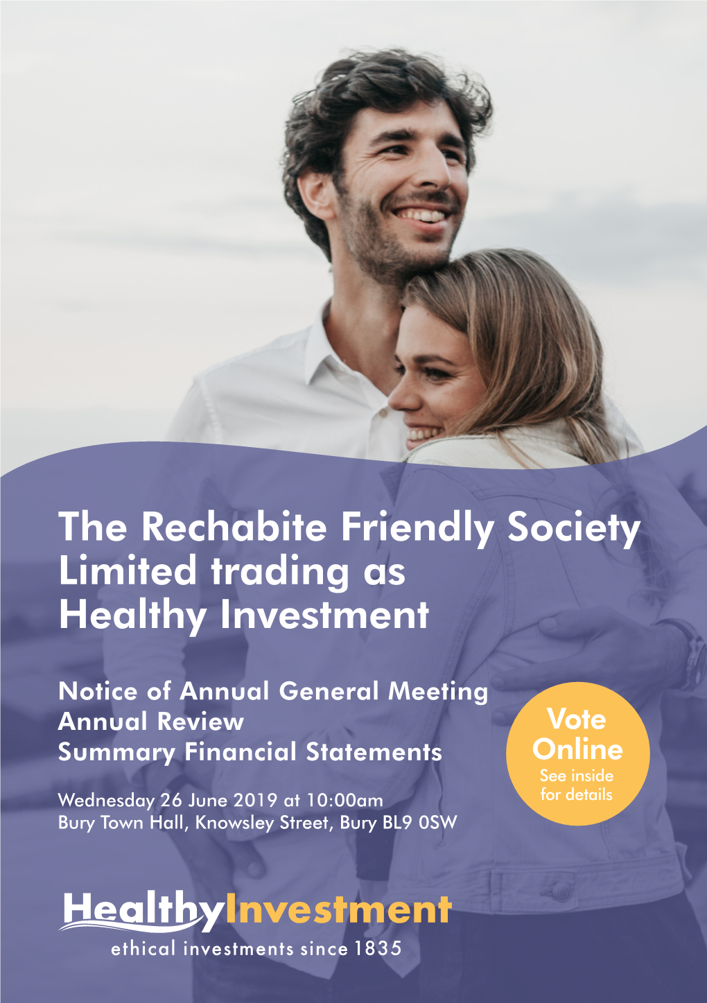 The Rechabite Friendly Society Limited Trading As Healthy Investment