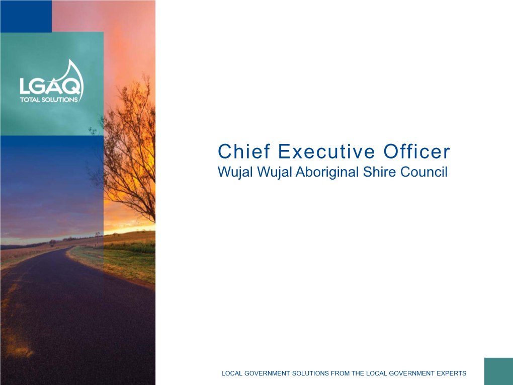 Chief Executive Officer Wujal Wujal Aboriginal Shire Council