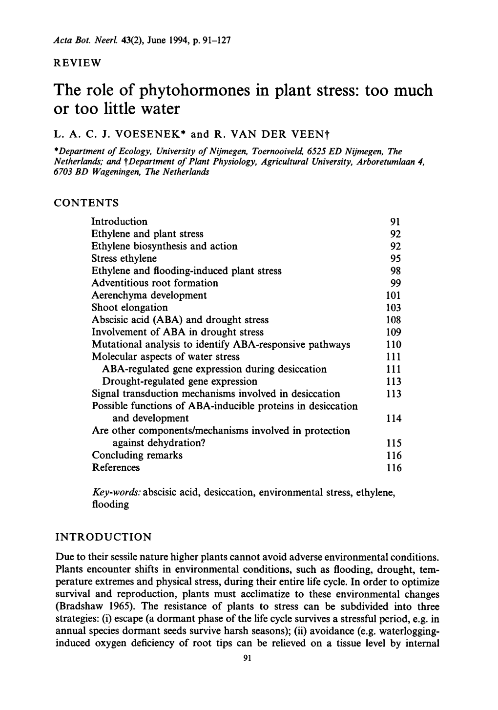 Phytohormones in Plant Stress: Too Much