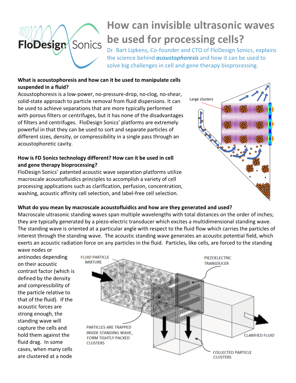 How Can Invisible Ultrasonic Waves Be Used for Processing Cells? Dr