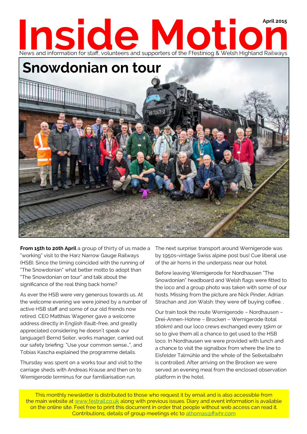 Snowdonian on Tour