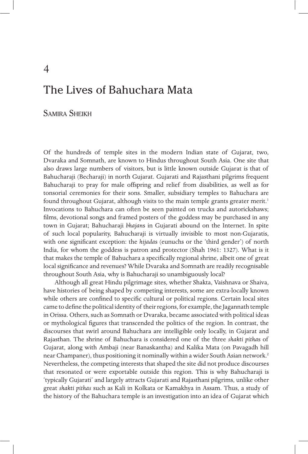 4 the Lives of Bahuchara Mata