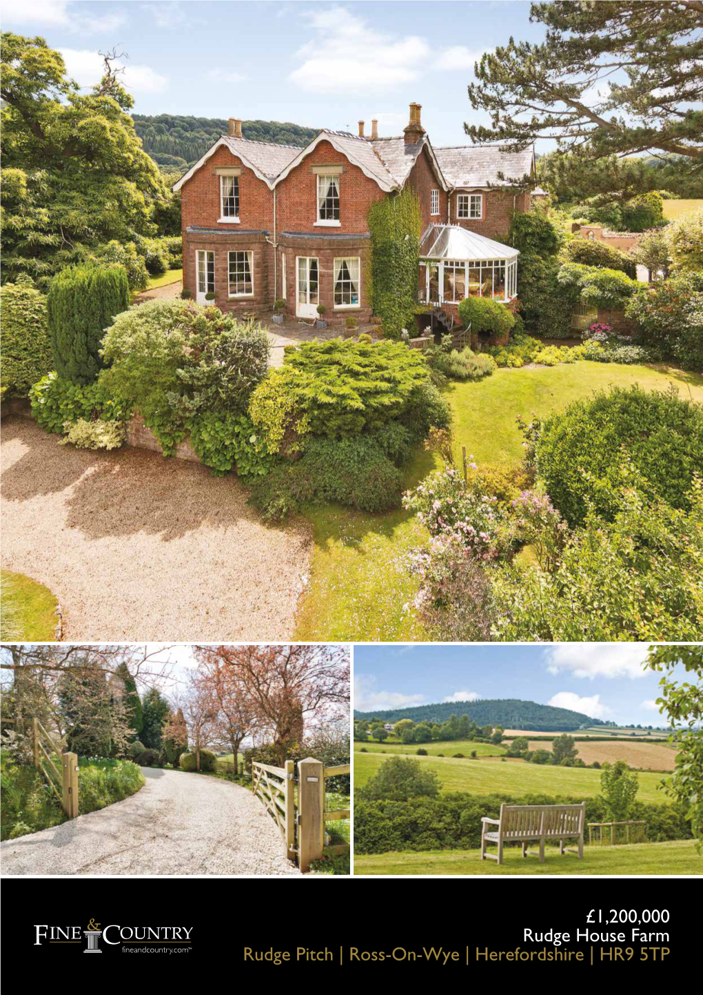 Rudge House Farm Rudge Pitch | Ross-On-Wye | Herefordshire | HR9 5TP Rudge House Farm RUDGE HOUSE FARM Is a Substantial Period House a Stone Changing Room