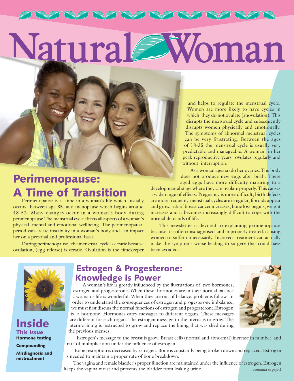 Perimenopause: a Time of Transition Inside