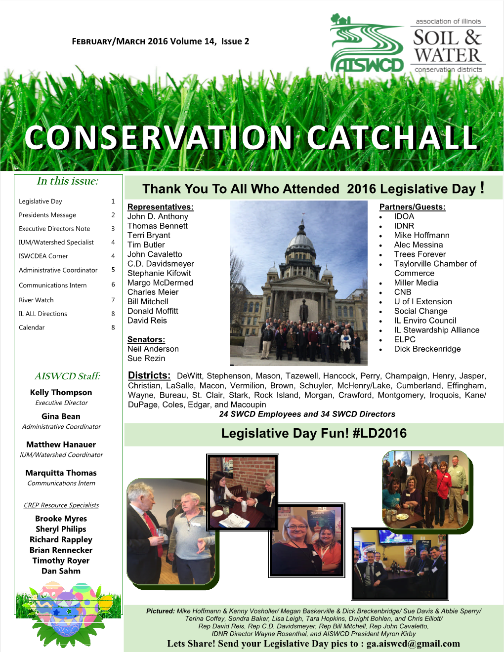 February and March Conservation Catchall 2016.Pub