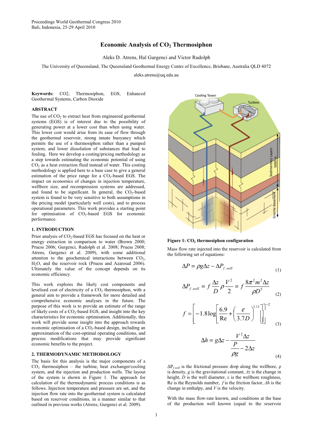 Economic Analysis of a CO2 Thermosiphon