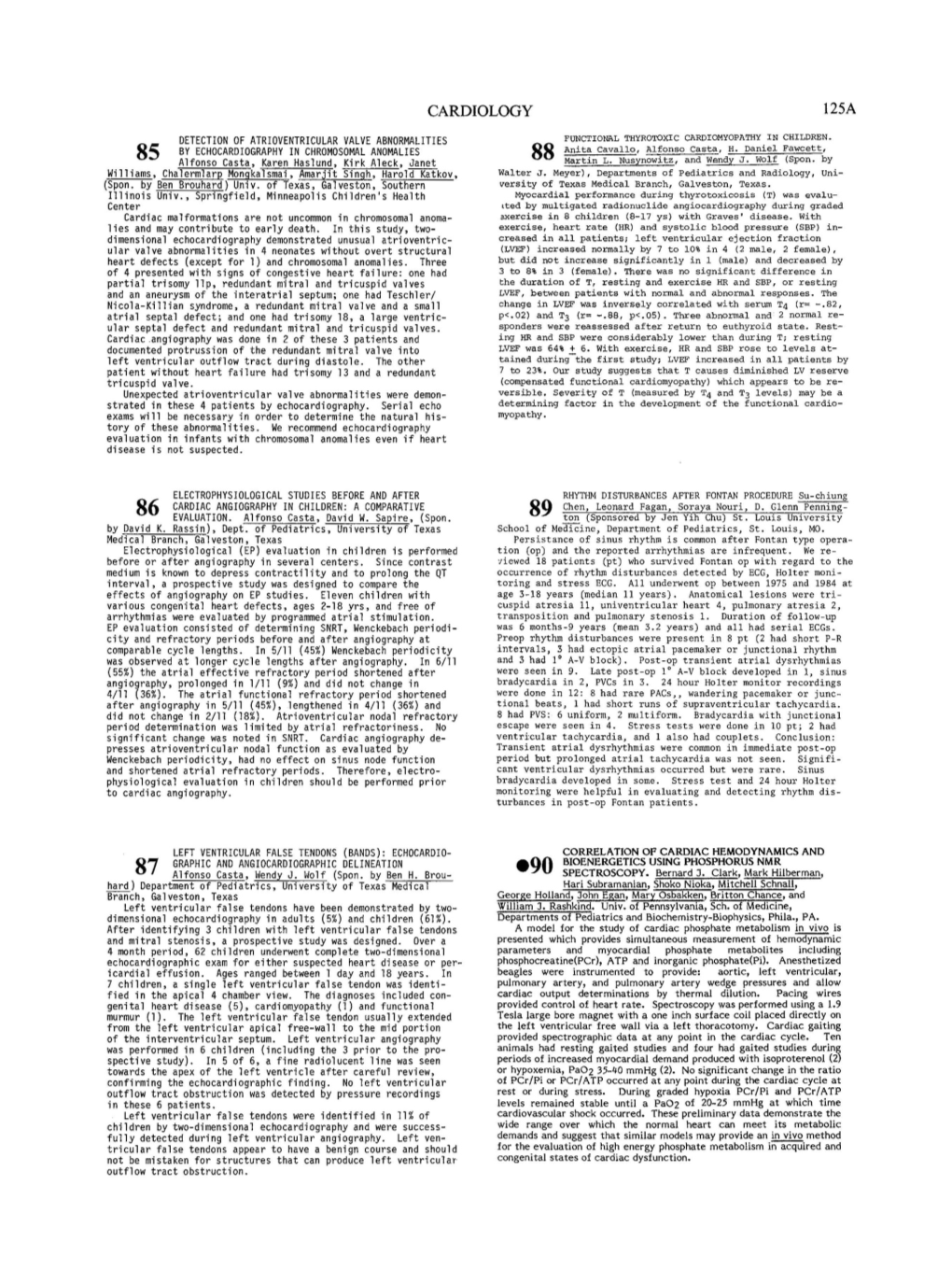 90 Correlation of Cardiac Hemodynamics and Bioenergetics Using Phosphorus Nmrspectroscopy