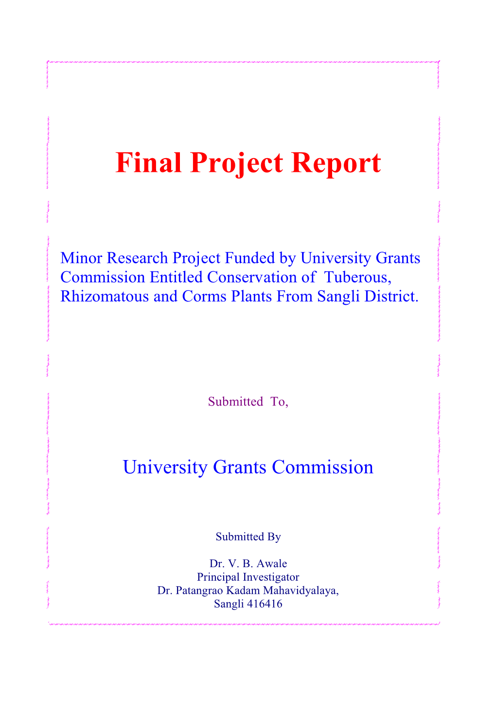 Final Project Report