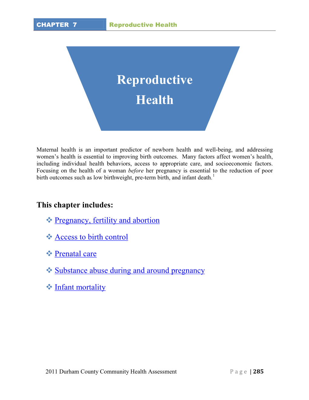 Reproductive Health