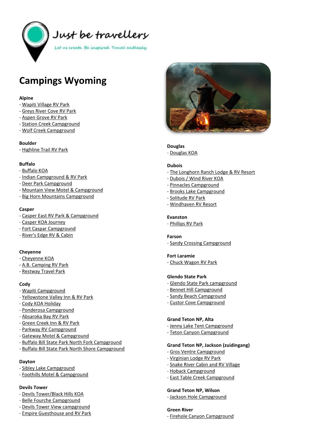 Campings Wyoming