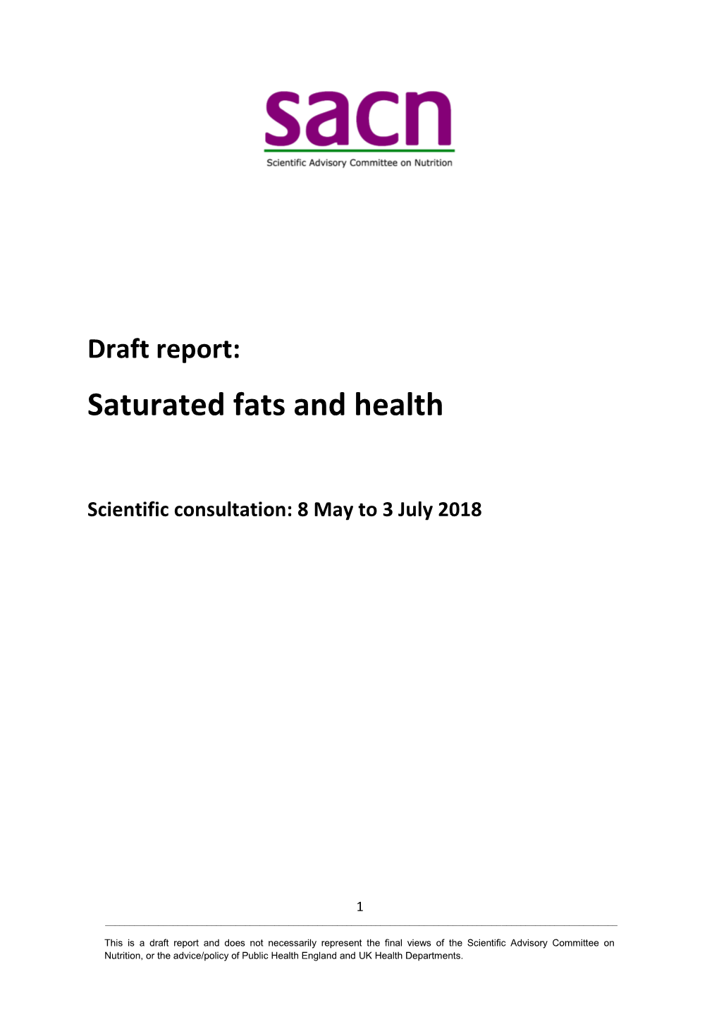 Saturated Fats and Health