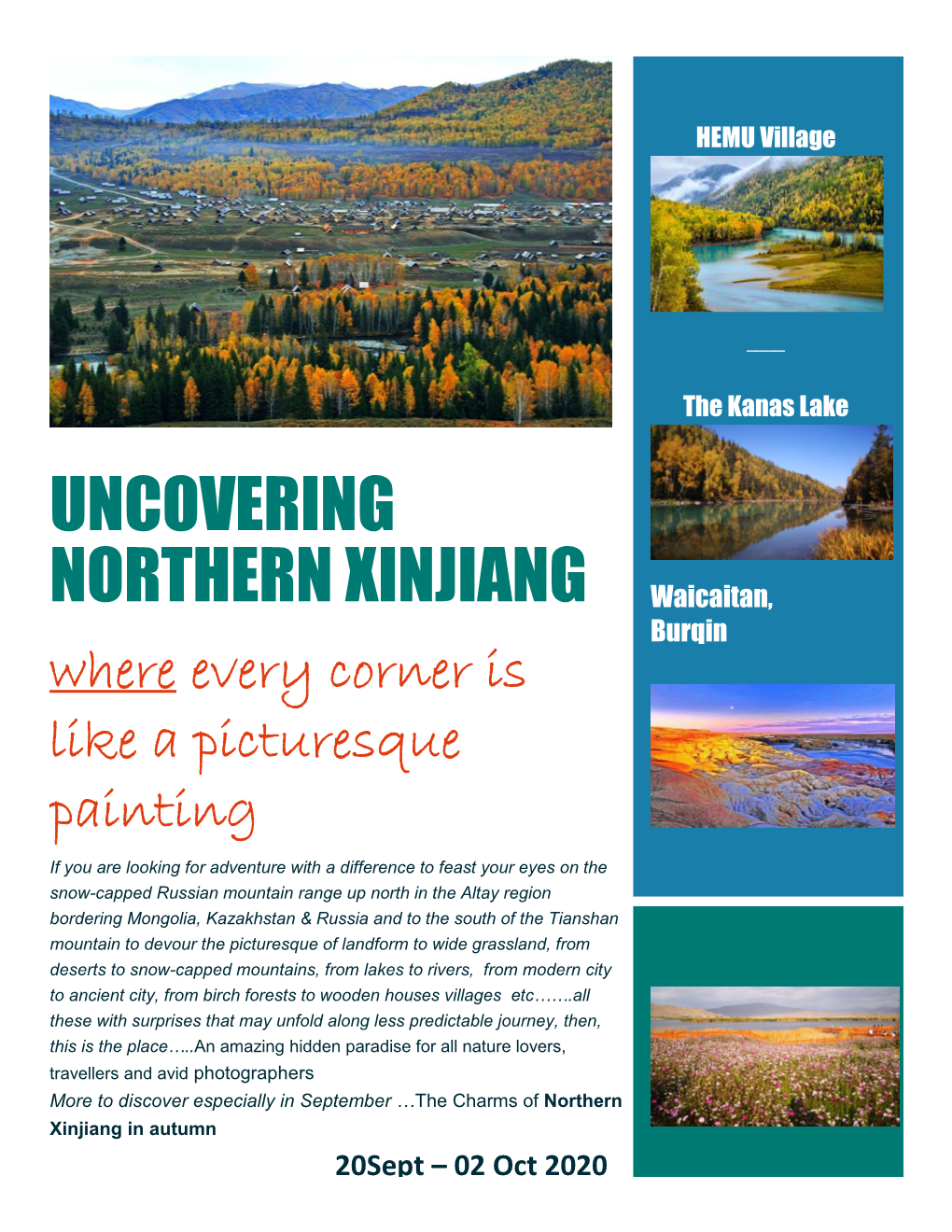 Uncovering Northern Xinjiang …