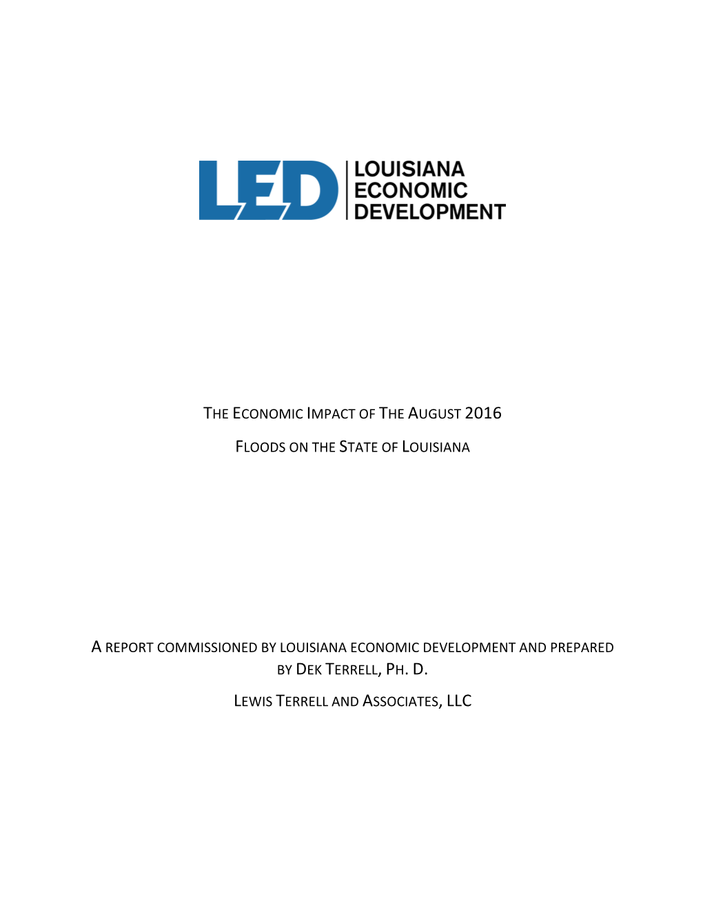 The Economic Impact of the August 2016 Floods on the State of Louisiana