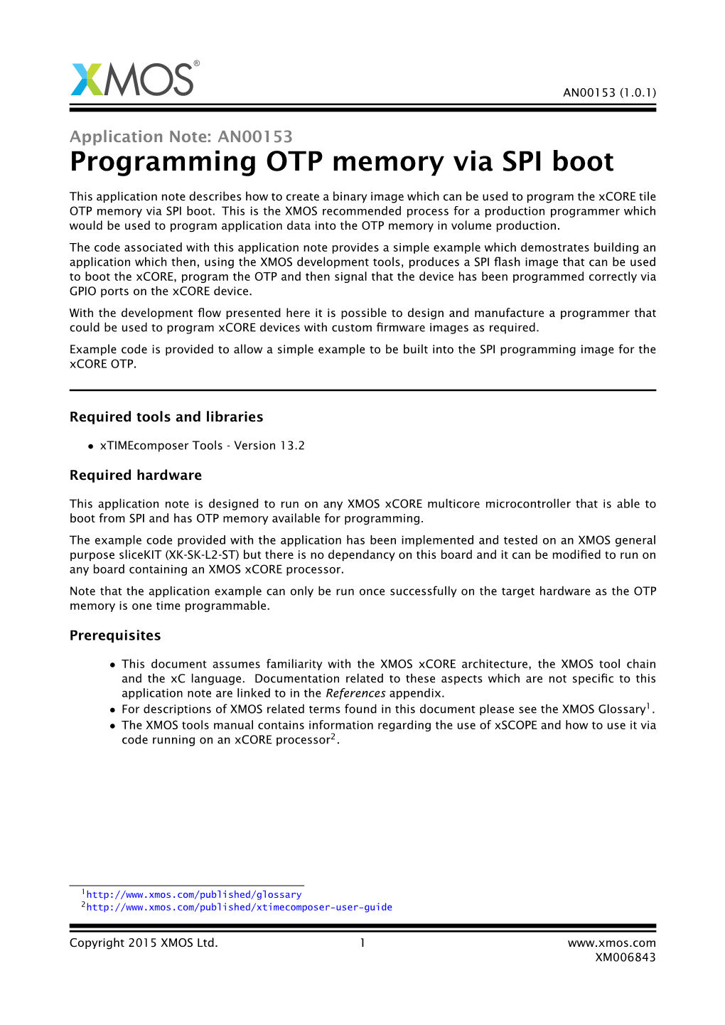 Programming OTP Memory Via SPI Boot