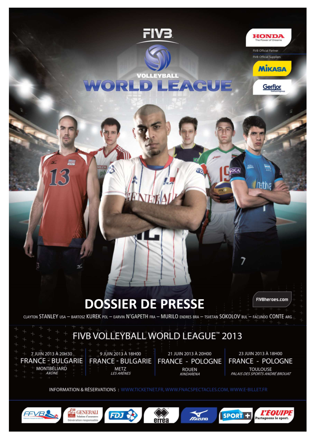 Dossier De Presse Ligue Mondiale 2013