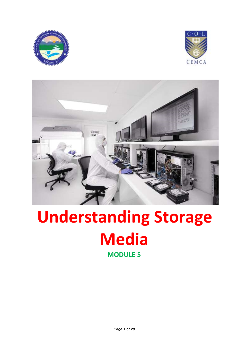 Module 05 Understanding Storage Media and File System