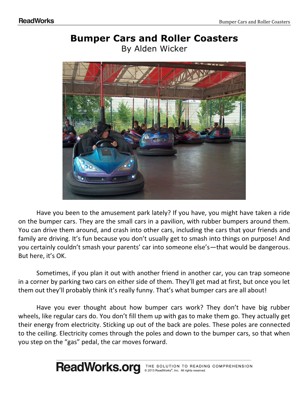 Bumper Cars and Roller Coasters