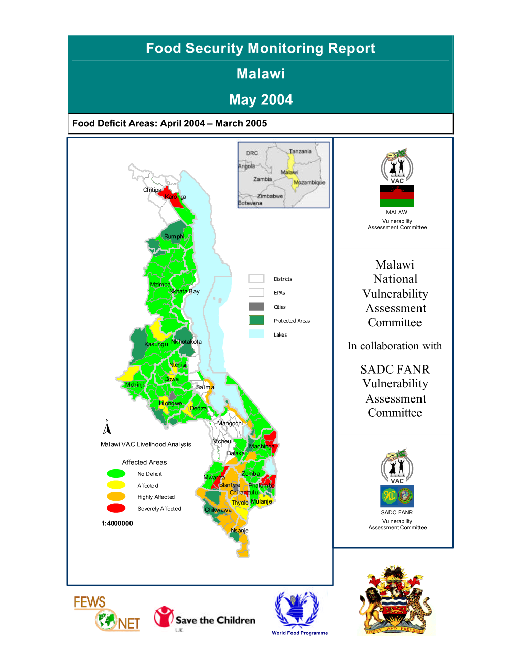 Food Security Monitoring Report Malawi May 2004